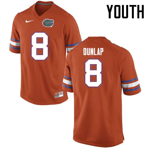 Youth NCAA Florida Gators Carlos Dunlap #8 Stitched Authentic Nike Orange College Football Jersey FYM8165YU